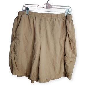 White Stag Women's Plus Stretch Tan Shorts